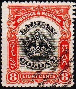 North Borneo(Labuan).1902 8c  S.G.121 Fine Used