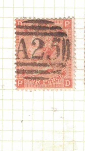 Malta GB Used Abroad SG Z49 Plate 14 Item One VFU (16drv)