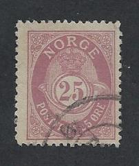 NORWAY SC# 54 F-VF U 1901