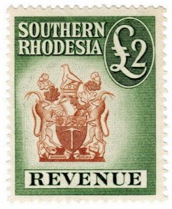 (I.B) Southern Rhodesia Revenue : Duty Stamp £2