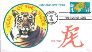 #3179 Year of the Tiger Barre FDC