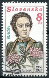 Slovakia Sc#244b Used, 8k multi, Europa (C.E.P.T.) 1996 - Famous Women (1996)