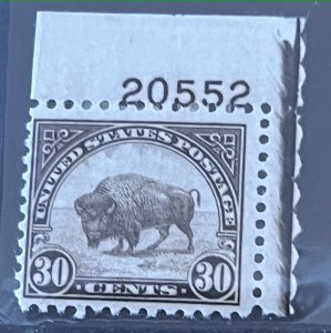 US Scott 700 American Buffalo VF Mint H Pl.No. Single