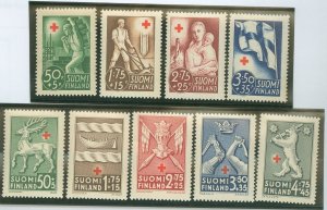 Finland #B44-47/B49-53  Single (Complete Set)