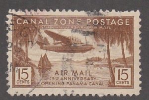 Canal Zone # C17, Pan AM Clipper, Used