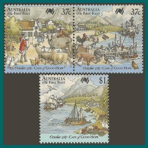 Australia 1987 Bicentenary IX, MNH  #1028-1029,SG1090-SG1092