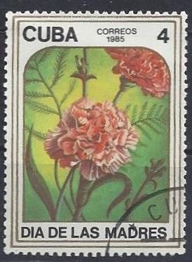 CUBA Sc# 2790  FLOWERS Mothers' Day 4c 1985 used  cto