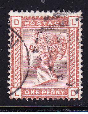 Great Britain 1880 1d red brown QV VF/Used (o)