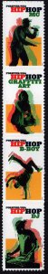 NEW ISSUE (55¢) Hip Hop Strip of Four (2020) SA