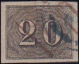 Brazil #22, Incomplete Set, 1850, Used, Precancel