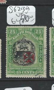 NORTH BORNEO (P2207B) 25C RED CROSS ARMS, LION SG213A VFU SCARCE