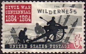 United States 1181 - Used -  5c The Wilderness / Civil War (1964)