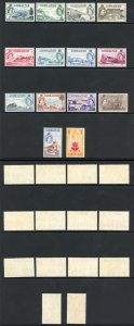 Gibraltar SG145/58 1953 Set of 14 M/M Cat 190 pounds