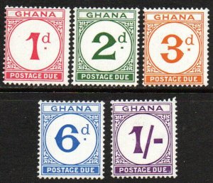 Ghana Sc #J6-J10 MNH