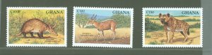 Ghana #1678-1680  Single (Complete Set) (Animals) (Fauna)