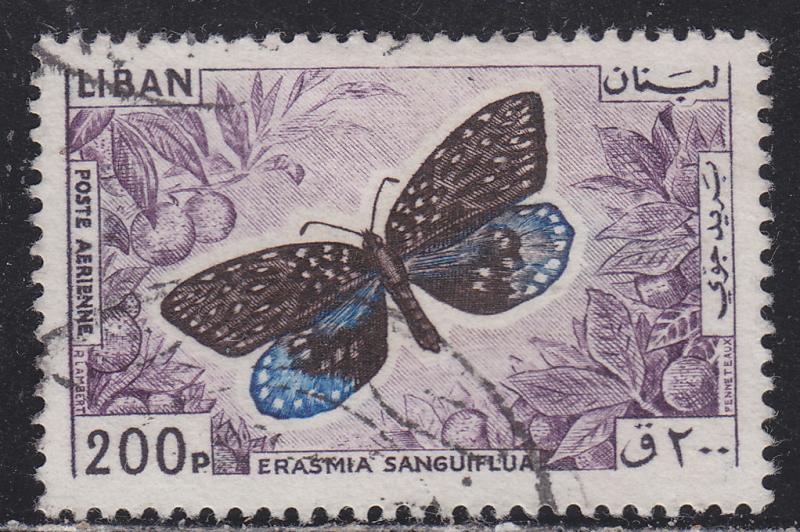 Lebanon C434 Erasmia Sanguiflua 1965