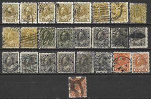 COLLECTION LOT 7446 CANADA 25 STAMPS 1911+ CLEARANCE