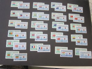 Korea 1951 Sc 132-72(43) set MH