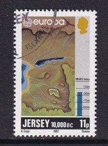 Jersey   #286   cancelled   1982  Europa  11p  10000BC