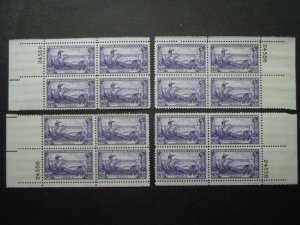 #1003 3c Battle of Brooklyn Plate Block #24558 Matched Set MNH OG VF