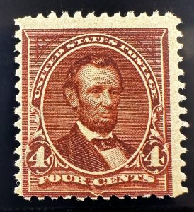 US Scott #280a Lilac Brown F OG NH