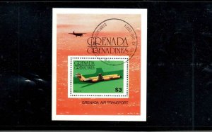 GRENADA GRENADINES #188 1976 AIR TRANSPORT MINT VF NH O.G S/S CTO