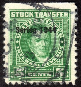 1944, US 5c, Stock Transfer, Used, Sc RD166