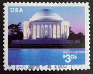 US 3647A (2003 Priority Mail - Jefferson Memorial)