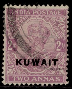KUWAIT GV SG4, 2a bright reddish purple, FINE USED. Cat £10.