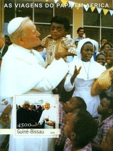 Guinea - Bissau 2003 - Pope's travels in Africa s/s, Y&T 202, Michel 2629/BL444