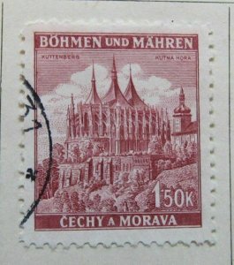 A6P35F143 Germany Bohemia and Moravia 1941-42 1.50k used-