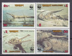 Bangladesh, Fauna, WWF, Reptiles MNH / 1990