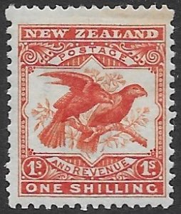 New Zealand 128   1907   one shilling fine mint hinged