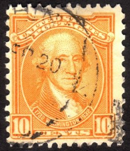 1932, US 10c, Washington , Used, Sc 715