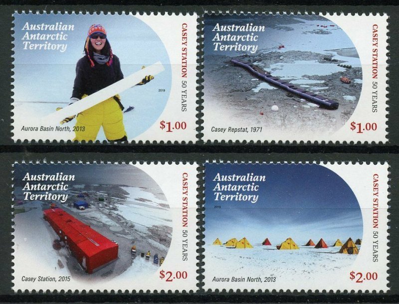 AAT Aust Antarctic Ter 2019 MNH Casey Research Station 4v Set Exploration Stamps