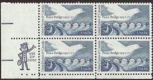 # 1721 MINT NEVER HINGED PEACE BRIDGE
