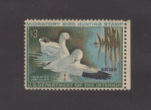 RW37 - Federal Duck Stamp.  Single MNH. OG. Small mark On Gum. #02 RW37b