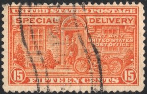 SC#E13 15¢ Special Delivery (1925) Used/Thin