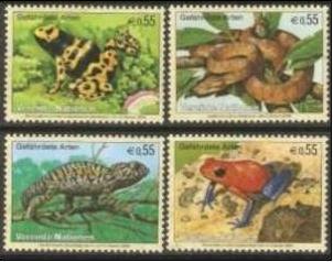 2005 UN Vienna Scott 376-379 Endangered Species MNH