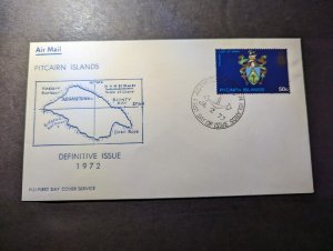 1973 Pitcairn Islands Airmail Souvenir First Day Cover FDC Definitive Issue