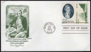 SC#1731-32 13¢ Captain Cook, Honolulu Postmark: Artmaster (1978) Unaddressed