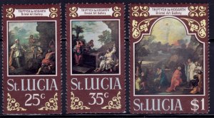 St. Lucia, 1970, Easter, #273-275, MNH,++