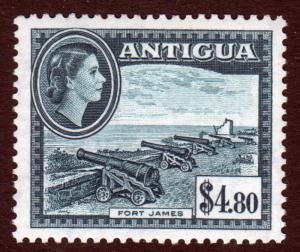 Antigua QEII 1953 $4.80 Slate Blue SG134 Mint Lightly Hinged