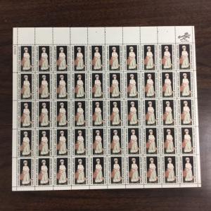 1273   John Singleton Copley, Artist   MNH 5 c Sheet of 50   FV $2.50   In 1965