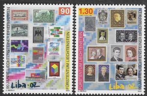 Liechtenstein 1237-38   2002  set  2  VF  NH