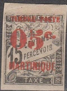 Martinique #27 F-VF Unused  CV $16.00 (A10514)