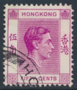 Hong Kong  SG 153c  SC# 162 * Used  bright purple  see details & scans