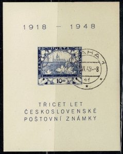 Czechoslovakia #368 CTO souvenir sheet