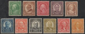 MALACK 581 - 91 VF/XF OG NH, vivid color set, SELECT! f0106