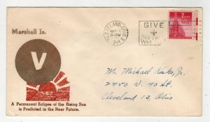 WW2 Patriotic 1944 MARSHALL ISLANDS PERMANENT ECLIPSE OF THE RISING SUN Ohio